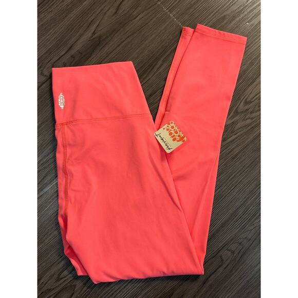 Free People NWT Neon Pink Leggings - Picture 3 of 7